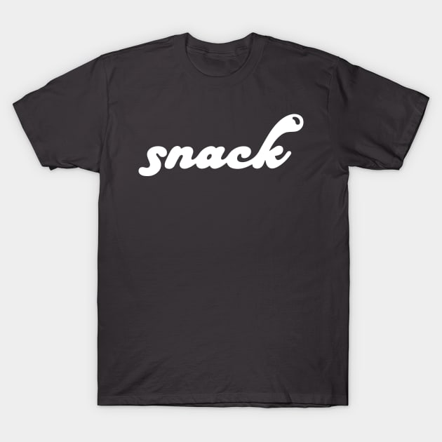 snack ( I'm a ) in white T-Shirt by Eugene and Jonnie Tee's